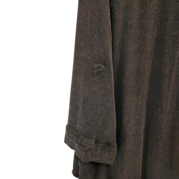 Torrid Harper Rayon Slub Pullover 3/4 Sleeve Blouse Casual Top Black Size 3X - Picture 7 of 11